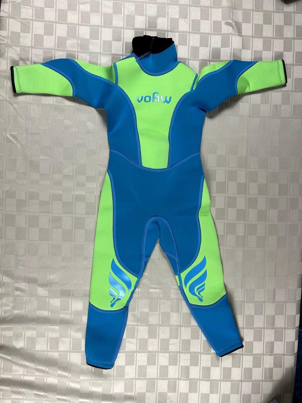 Kid's Wetsuit | Green/Blue | Wetsuit Size 2  | 3MM Full Coverage